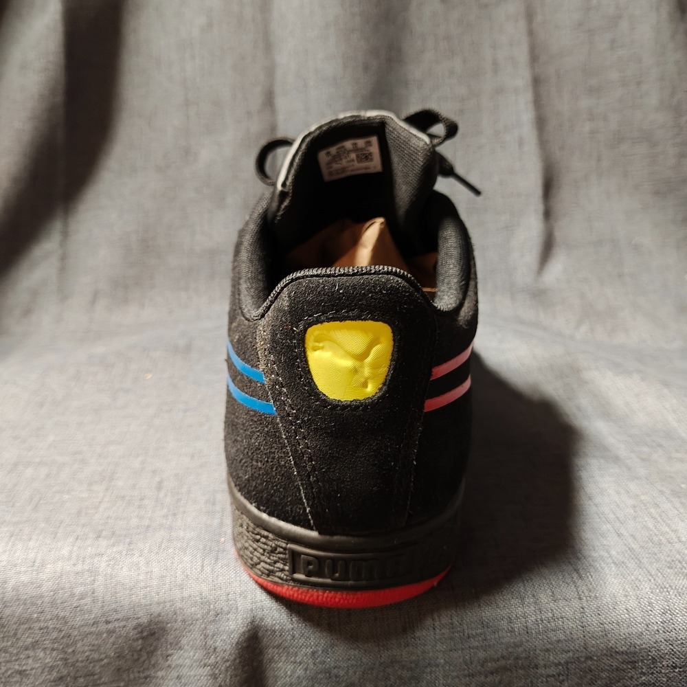 PUMA Suede Hypnotic Black Lápis Blue Red Men's Size 11 Sneakers 382318-01 - Picture 6 of 16
